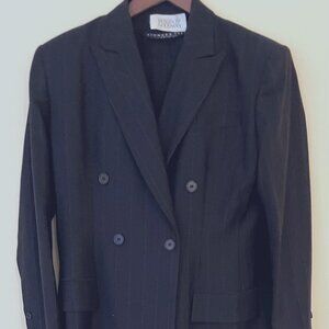 Richard Tyler Collection Womens Pinstripe Suit